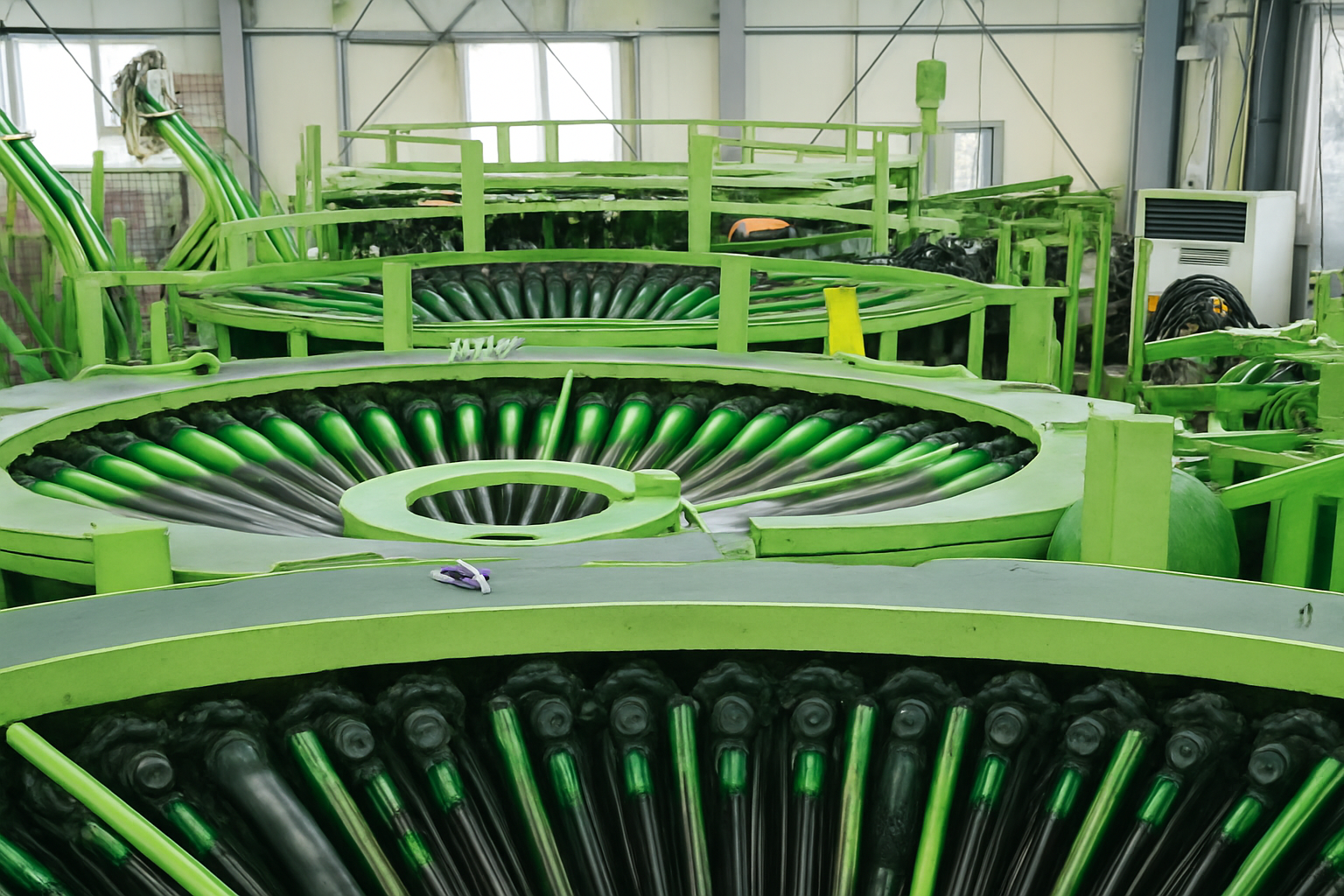 Knotless Net Machinery